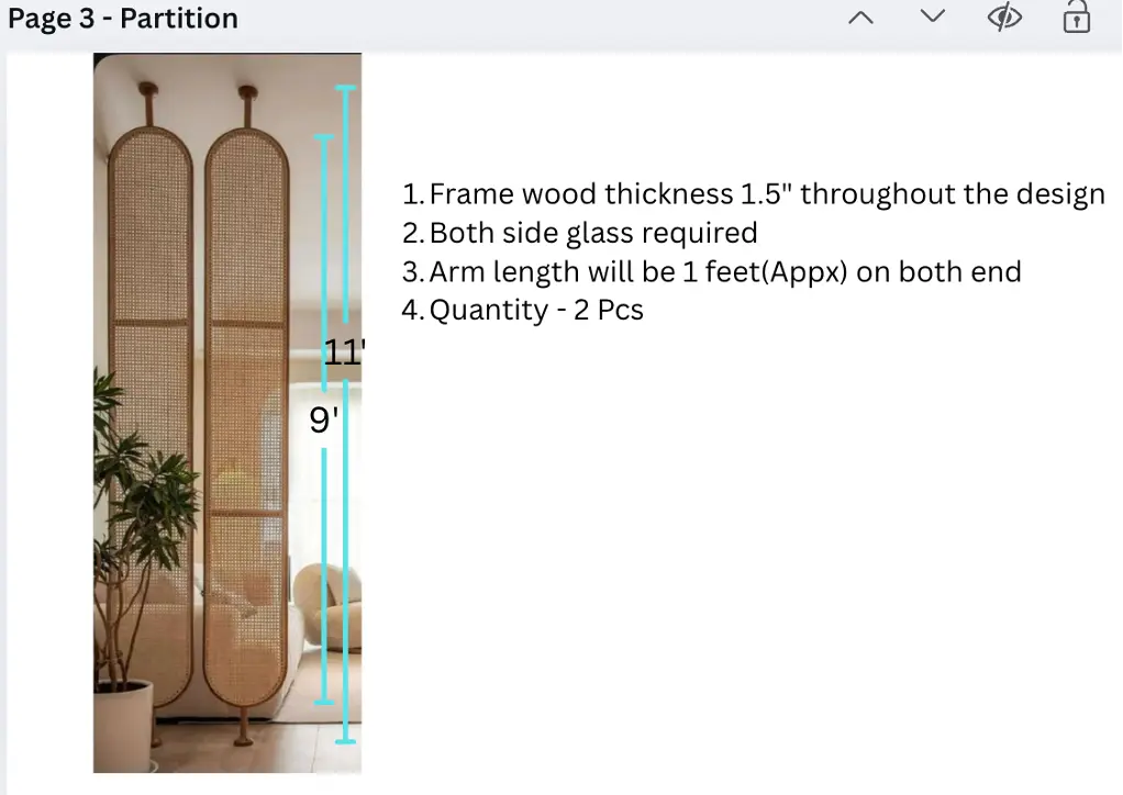 [A1RP10709] Room Partitions - NATTY(P)