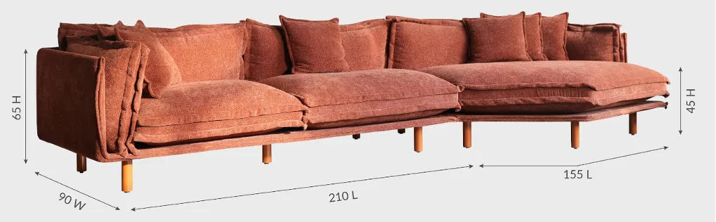 [NASF10026] Sofa L Shape - GAIETY