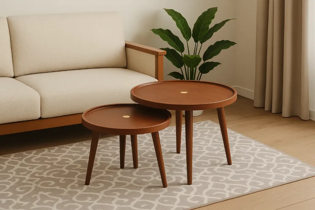 [NAFT10007] Cofee Table - <GLADIQUE> Nesting Table