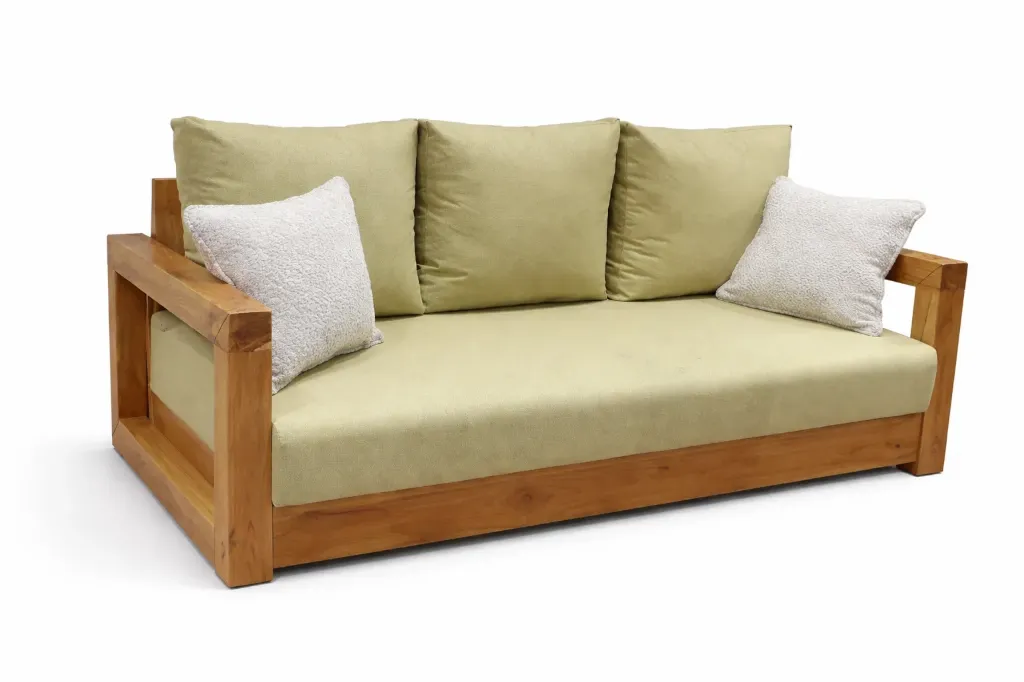 Three Seater Sofa - SMOOTH (NT01 - Natural, NR/Bailey [ Bailey 701 ])
