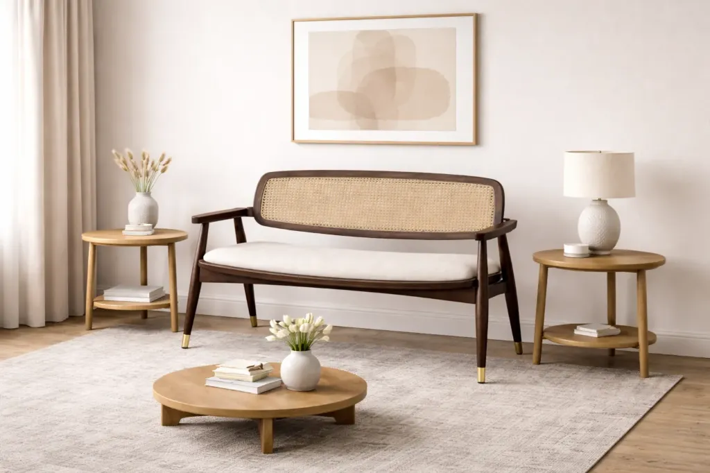 Sofa Couch - SASSY(P) (NT01 - Natural, NR/Bailey [ Bailey 701 ])