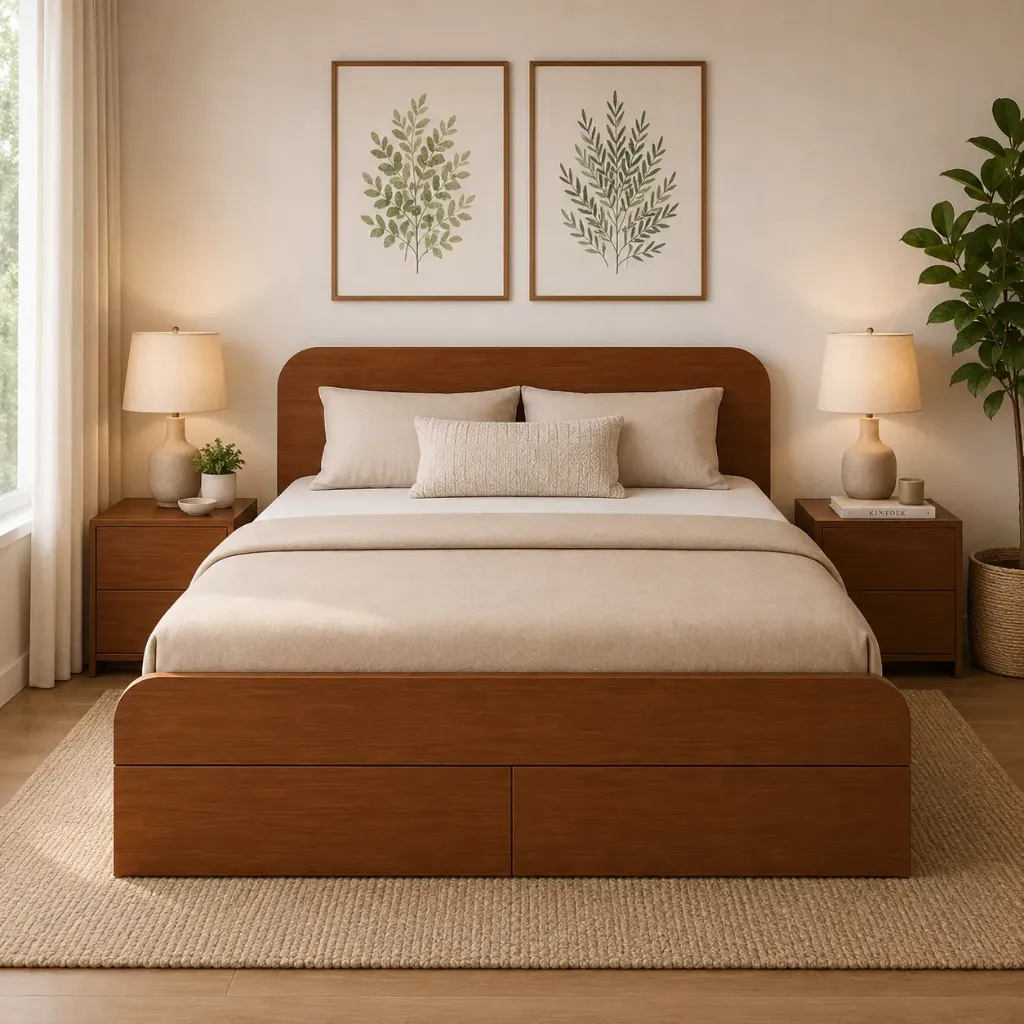Single Bed - Sorvella (NT01 - Natural, No Storage, 75" x 36")